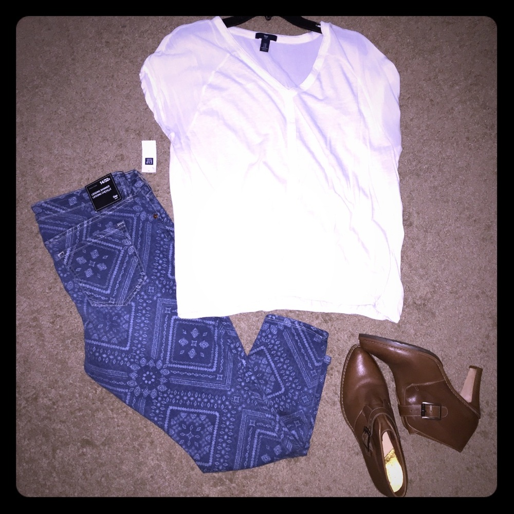 Gap stretch denim - mid rise, super skinny